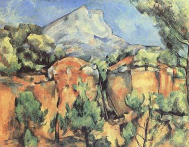 Paul Cezanne Mont Sainte-Victoire Seen from the Quarry at Bibemus (mk09) Norge oil painting art